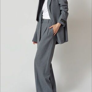 Aritzia Wilfred Effortless Pants Pinstripe 6